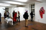 ASA Open Studios, December 2017, works by Erzhuo Zhao (left) and Hélène Padoux (right); photo: Imke Sommer