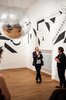 Harald Welzer and Friedrich von Borries during the exhibition tour at MK&G ; photo: Marie-Theres Böhnker