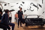 Curator Friedrich von Borries in the exhibition at MK&G; photo: Marie-Theres Böhmker