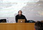 Guest lecture by Ghassan Salhab as part of the lecture series »Cross-cultural Challenges«; photo: Imke Sommer