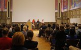 Gender-Empfang, Begrüßung (v.l.n.r Dagmar Filter, Ingrid Jäger, Heike Mutter und Andrea Blunck), 2018; Foto: Patricia Ratzel