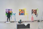 Amna Elhassan, Einzelausstellung der sudanesischen Gastkünstlerin im Rahmen der Graduate Show; Foto: Tim Albrecht