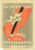 Das Werbeplakat zeigt eine Grafik eines Füllfederhalters und einer Krone.