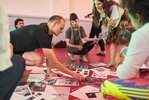 Zine workshop of the art education students of the classes of Prof. Dr. Nora Sternfeld and Prof. Dr. Anja Steidinger, 2021; Foto: Tim Albrecht