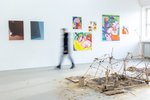 Annual Exhibition 2023, works by Constantin Nestor, Marta Penelope Zonouzi, Firat Baysöz; photo: Lukes Engelhardt