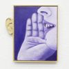 Till Knapp, Ohne Titel, 2021, Öl auf Leinwand, Lindenholz Rahmen, Geschnitztes Objekt, 29 × 23 cm
