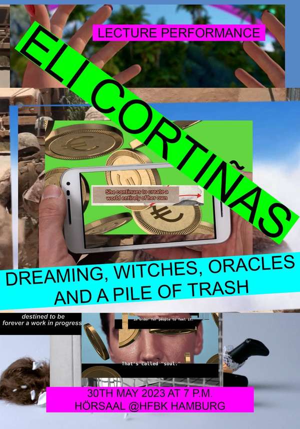 Eli Cortiñas “Dreaming, Witches, Oracles and a Pile of Trash” Lecture Performance; Foto: Agnieszka Sejud