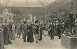 Jean-André Rixens, "Un jour de vernissage au Palais des Champs-Élysées", 1890, Salon de la Société Nationale des Beaux Arts; photo: Public domain, via Wikimedia Commons