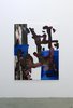 Robert Bergmann, Untitled, 2017, Acrylfarben, Lack, UV-Druck auf Leinwand, 175 x 140 cm