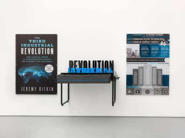 Simon Denny, The Third Industrial Revolution Case Mod Infographic, 2015