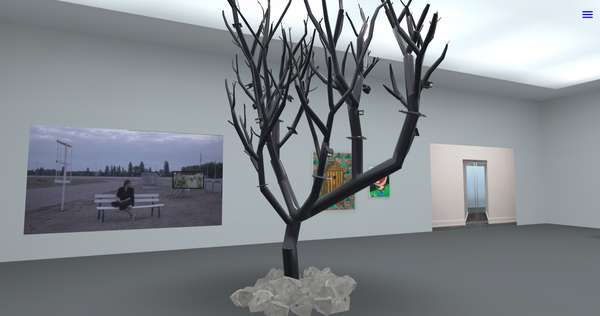 Hiscox-Ausstellung in der Online Gallery der HFBK Hamburg; photo: Screenshot