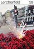 Cover: Lerchenfeld Nr. 59, Bildstrecke von Annette Wehrmann, Fotografien aus der Serie Blumensprengungen, 1991 – 95; Foto: Ort des Gegen e.V., VG-Bild Kunst, Bonn 2021