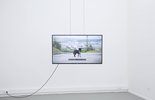 Goscha Steinhauer, »responsive gaze«, 2017, HD-Video, 11:11 Min., exhibition view; photo: Sarah Hablützel