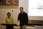 Symposium »Sicherheit / Unsicherheit«, Diskussion mit Christoph Faulhaber (li.) und Jakob Boeskov; Foto: Imke Sommer