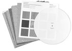 Jan Schaab/ Gregory Büttner/ Richard Chartier: Tarpenbek Kontinuum, 12 Bildtransformationen und   13 Kompositionen auf weißer Vinyl-LP, 12 + 1   Seiten, Duotone Offset, Drucke + LP in   transparenter Hülle, Material 365, Materialverlag der HFBK, Hamburg 2015 