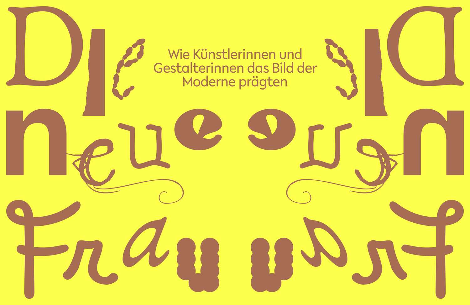 Graphic design of the exhibition title